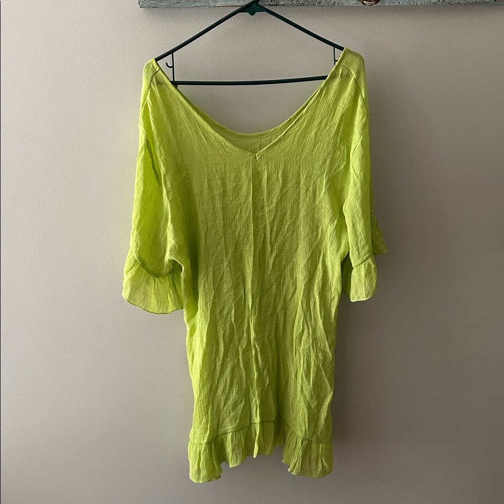 Ekouaer Vibrant Green Bathing Suit Cover up